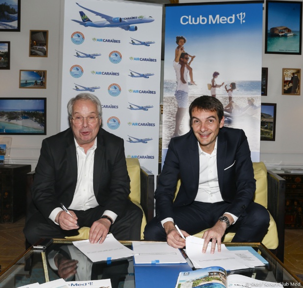 Marc Rochet, Président du Directoire d'Air Caraïbes et Sylvain Rabuel, Directeur Général France, Europe-Afrique du Club Med - DR Club Med