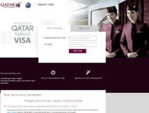 Capture d'écran Qatar Airways