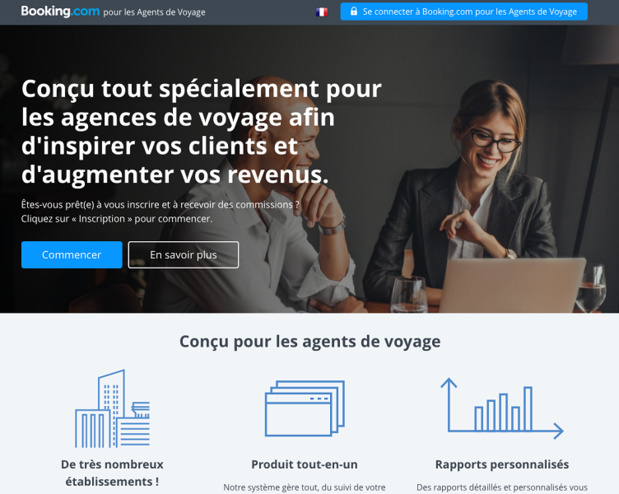 La nouvelle plateforme pour les pros du tourisme (c) Booking.com