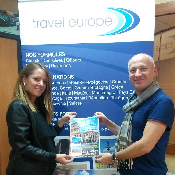 Cindy Pitaval de l’agence Just Voyages et Nicolas Momus, attaché commercial sur la région. DR Cindy Pitaval de l’agence Just Voyages et Nicolas Momus, attaché commercial sur la région. DR