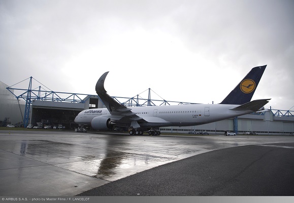 Lufthansa recevra son premier Airbus A350-900 le 19 décembre 2016