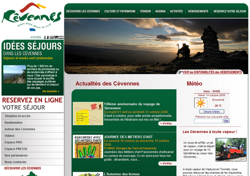 Cevennes-tourisme.fr fait peau neuve