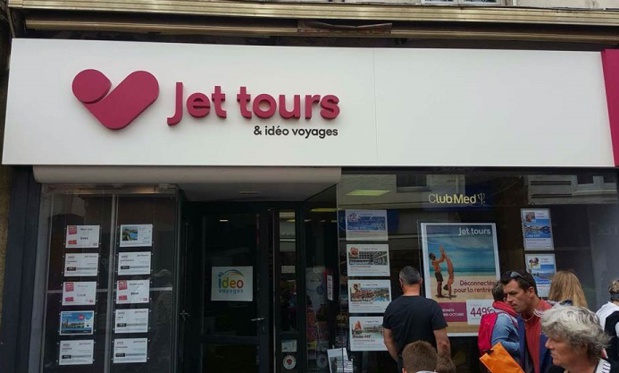 La devanture de la nouvelle agence de voyages Jet tours de Berck-sur-Mer - Photo : Thomas Cook France