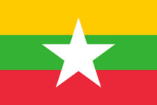 Le drapeau du Myanmar - DR Le drapeau du Myanmar - DR