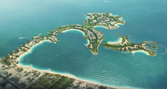 L'hôtel de Mövenpick sera situé sur l'île artificielle d'Al Marjan - Photo : Mövenpick Hotels & Resorts L'hôtel de Mövenpick sera situé sur l'île artificielle d'Al Marjan - Photo : Mövenpick Hotels & Resorts
