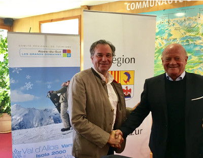 Renaud Muselier et Rémi Guibal, organisateurs de la première Rencontre Montagne et Tourisme - DR