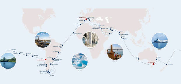 Costa Croisières repart en Tour du Monde le 7 janvier 2017