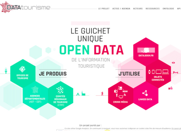 Le nouveau format de référence pour les données d'informations touristiques (c) Capture datatourisme.fr