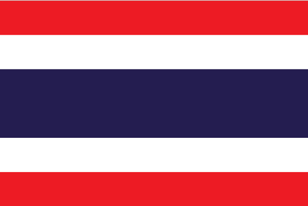 Drapeau de la Thaïlande - DR : Wikipedia Drapeau de la Thaïlande - DR : Wikipedia