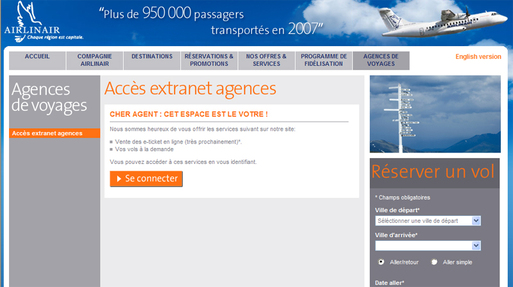 Airlinair : un espace pros en ligne pour les agents de voyages