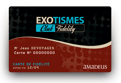 Exotismes: nouvelle carte Exotismes Club Fidelity pour les agents de voyages Exotismes: nouvelle carte Exotismes Club Fidelity pour les agents de voyages
