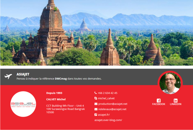 Asiajet, Réceptif Birmanie Asiajet, Réceptif Birmanie