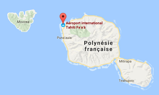 La Polynésie française est placée en état de calamité naturelle - DR : Google Maps