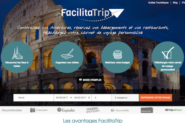 FacilitaTrip, un planificateur intelligent dédié au voyage. Il s'agit d'un outil agile qui permet de concevoir son itinéraire et de l’acheter de A à Z en quelques clics. - DR FacilitaTrip, un planificateur intelligent dédié au voyage. Il s'agit d'un outil agile qui permet de concevoir son itinéraire et de l’acheter de A à Z en quelques clics. - DR
