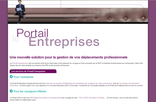 SNCF : le Portail Entreprises est en ligne
