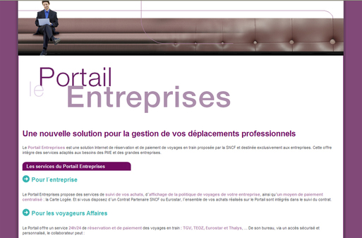 SNCF : le Portail Entreprises est en ligne SNCF : le Portail Entreprises est en ligne