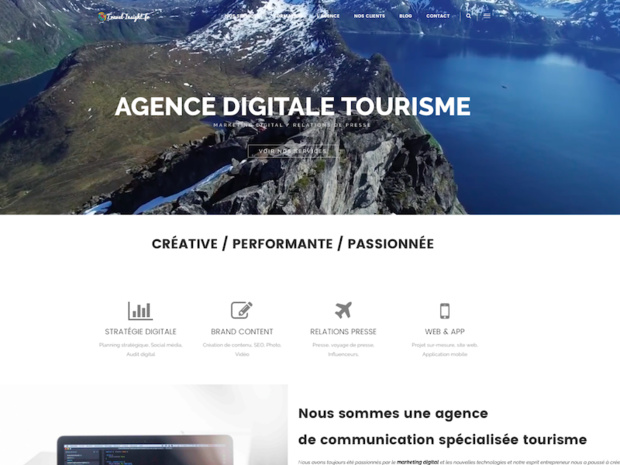 Travel Insight propose des services de community management, content marketing, développement web, applications mobiles - DR : Capture d'écran Travel Insight