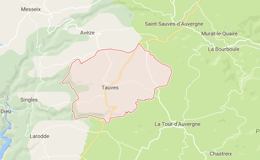 L'accident s'est produit sur la commune de Tauves, dans le Puy-de-Dôme - DR : Google Maps