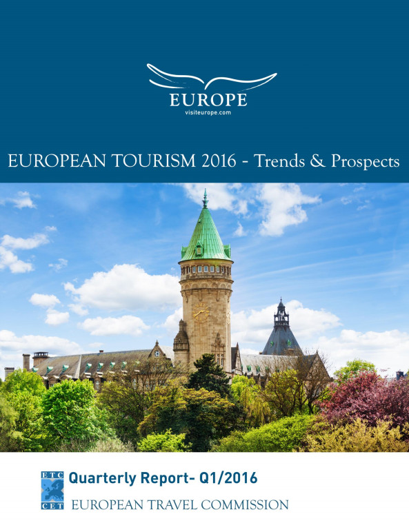 La couverture du rapport de la Commission européenne du tourisme sur la fréquentation touristique en Europe en 2016 - DR : Commission européenne du tourisme