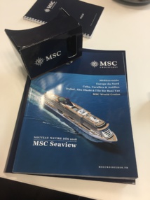 Grâce à une application mobile, couplée  à une visionneuse, il est désormais possible de visiter les bateaux en réalité virtuelle - DR : P.G. Grâce à une application mobile, couplée  à une visionneuse, il est désormais possible de visiter les bateaux en réalité virtuelle - DR : P.G.