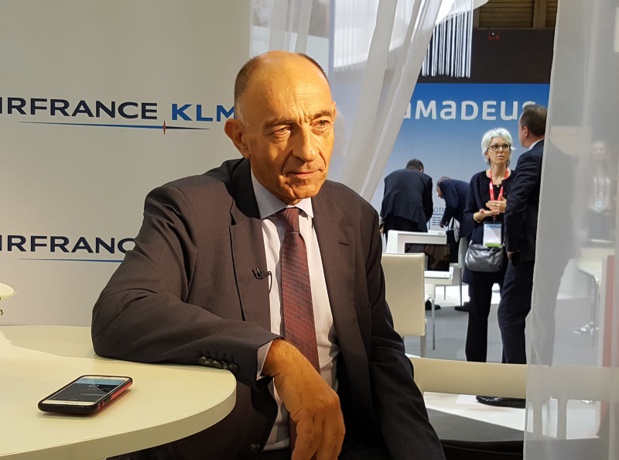 Jean-Marc Janaillac, PDG d'Air France KLM a déclaré : "Nos problèmes de surcapacité sont dus à l'augmentation des vols des compagnies du Golfe, ainsi qu'aux low-cost long courrier" Photo AB