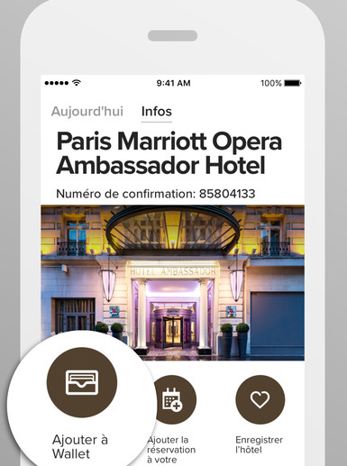 La nouvelle version de l'application Marriott Mobile est disponible sous iOS. Elle sera lancée en version Androïd très prochainement - DR : Marriott International