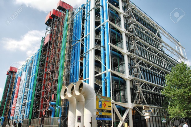 Le Centre Pompidou, un des rares sites  à avoir enregistré une progression de ses entrées en 2016. Photo LD.