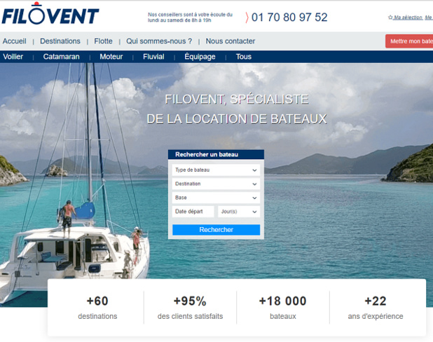 Location de bateaux : Filovent lève 750 000 €