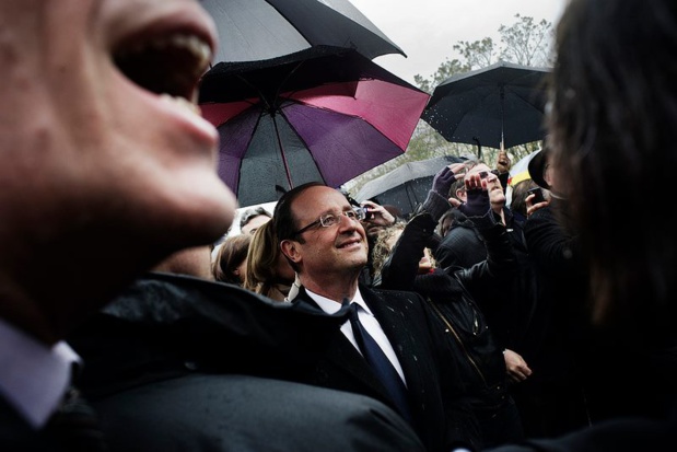 François Hollande en visite à Disneyland Paris samedi 25 février 2017