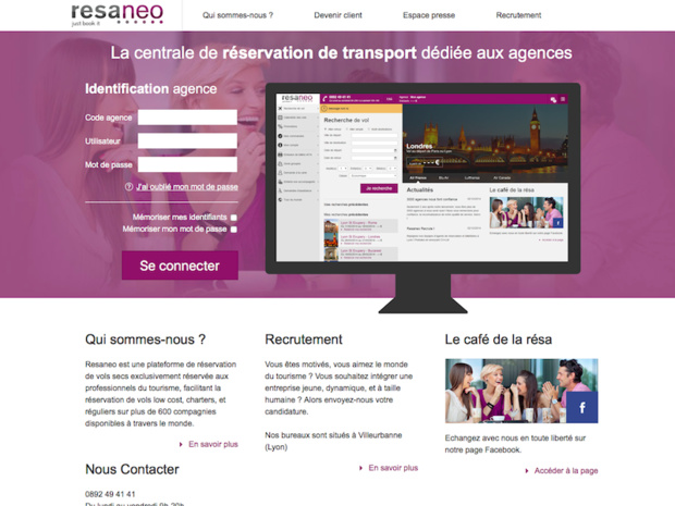 Les 3 600 agences de voyages utilisant les services de Resaneo pourront profiter de cette nouvelle fonctionnalité sur tous les trajets éligibles (c) Capture d'écran Resaneo Les 3 600 agences de voyages utilisant les services de Resaneo pourront profiter de cette nouvelle fonctionnalité sur tous les trajets éligibles (c) Capture d'écran Resaneo