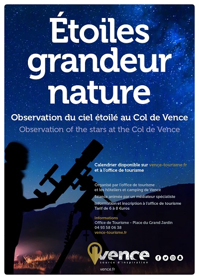 French Riviera : star gazing at Col de Vence