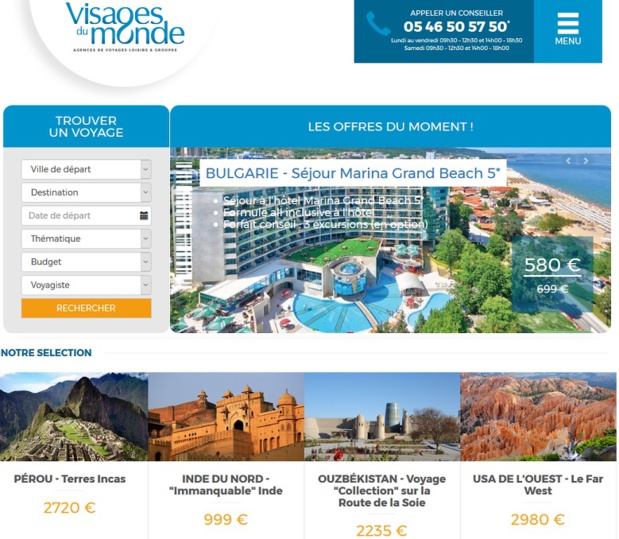 Le nouveau site Internet Visages du Monde déployé par le groupe Le Vacon - DR Le nouveau site Internet Visages du Monde déployé par le groupe Le Vacon - DR