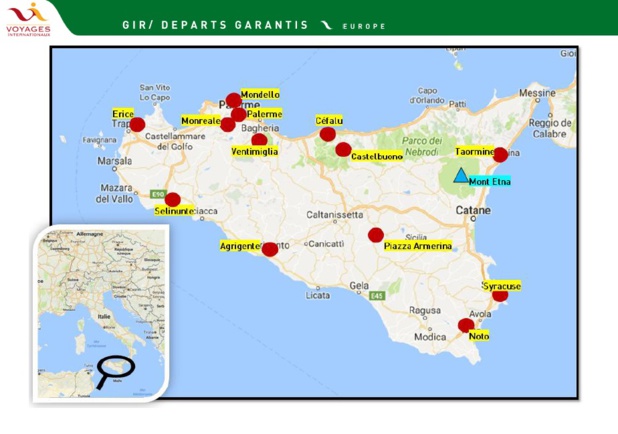 Voyages Internationaux se déploie sur la Sicile