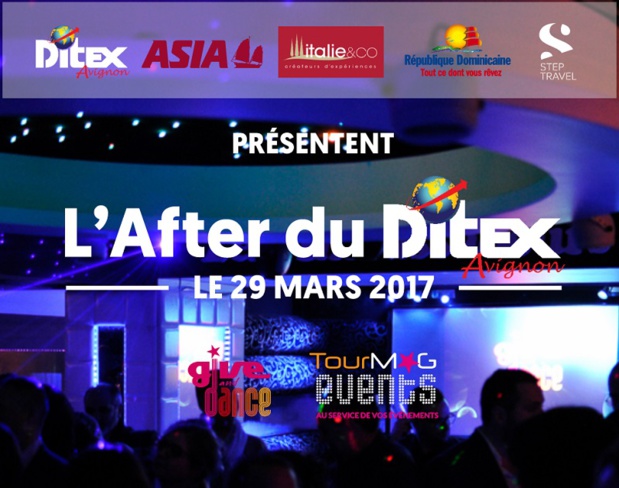 L'After du Ditex aura lieu le 29 mars 2017 au Club Les Ambassadeurs en partenariat avec le Ditex, Asia, Italie & Co, l'OT de République Dominicaine et Step Travel - DR L'After du Ditex aura lieu le 29 mars 2017 au Club Les Ambassadeurs en partenariat avec le Ditex, Asia, Italie & Co, l'OT de République Dominicaine et Step Travel - DR