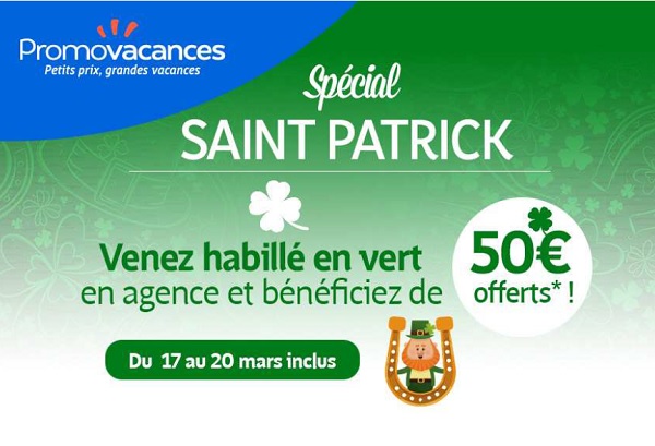 Saint Patrick : les clients de Promovacances vont être... verts !