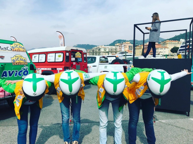 Les équipages Transavia au départ sur le port de Nice - DR Les équipages Transavia au départ sur le port de Nice - DR