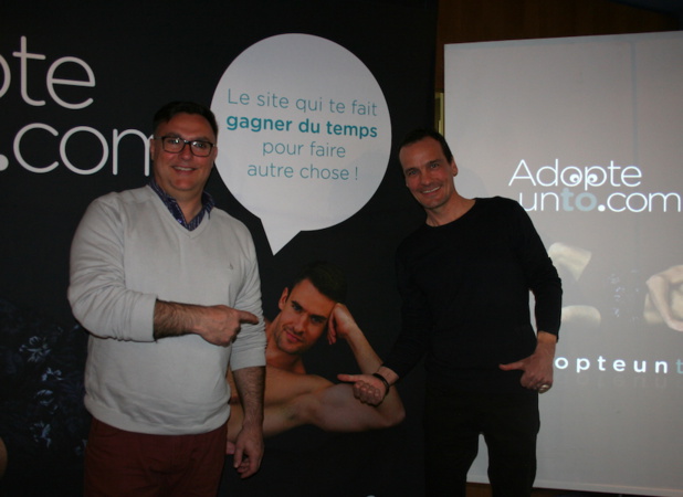 Arnaud Escabasse et Thierry Dumas de la Roque ont présenté leur site adopteunto.com - DR : J.G. Arnaud Escabasse et Thierry Dumas de la Roque ont présenté leur site adopteunto.com - DR : J.G.