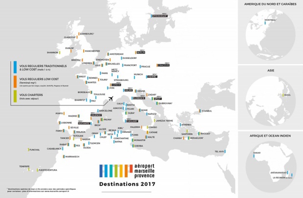 Aéroport Marseille Provence : 20 nouveaux vols pour l'été 2017