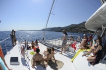 Un moment sur l'un desplus beaux balcons du monde. DR: Levantin Catamaran Un moment sur l'un desplus beaux balcons du monde. DR: Levantin Catamaran