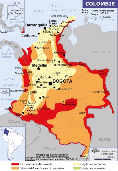 Colombie : le MAE recommande le vaccin de la fièvre jaune dans certains départements