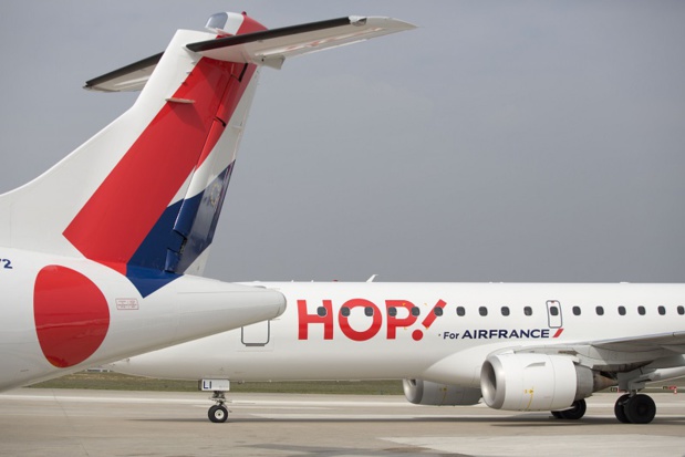 Le 3 juillet prochain, l'ensemble des anciens accords collectifs de Hop! Air France tomberont - DR : HOP V. Valdois