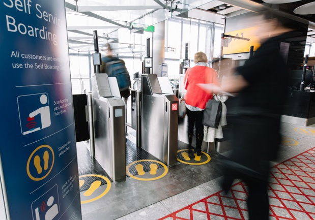 Le système self-boarding de British Airways repose sur la technologie et les équipements de reconnaissance faciale - Photo BA