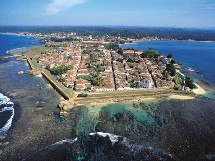 L'ancien fort portugais de Galle a résisté aux assauts de la vague