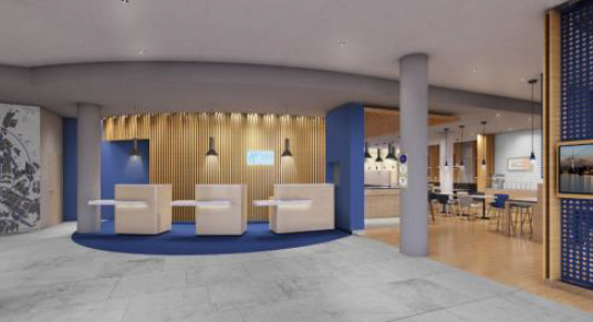L'Holiday Inn Express de Berlin-Mitte permet aux voyageurs d'affaires de profiter d'espaces de travail - Photo : InterContinental Hotels Group L'Holiday Inn Express de Berlin-Mitte permet aux voyageurs d'affaires de profiter d'espaces de travail - Photo : InterContinental Hotels Group