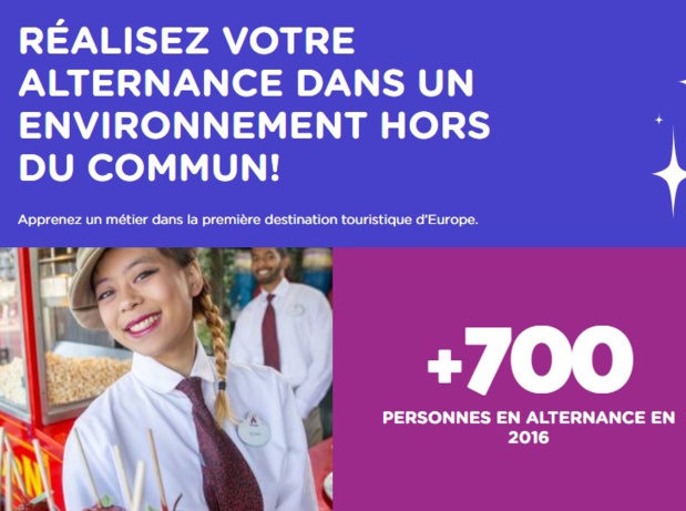 Les candidats ont jusqu'au 19 avril 2017 pour postuler à un poste en alternance - DR : Disneyland Paris Les candidats ont jusqu'au 19 avril 2017 pour postuler à un poste en alternance - DR : Disneyland Paris