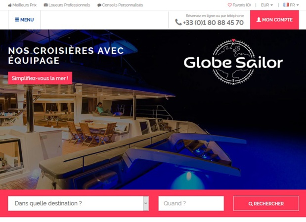 Le site GlobeSailor propose plusieurs croisières avec équipage - DR capture écran Le site GlobeSailor propose plusieurs croisières avec équipage - DR capture écran