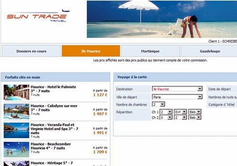 Un aperçu des offres du site dont les tarifs évolueront en temps réel... Un aperçu des offres du site dont les tarifs évolueront en temps réel...