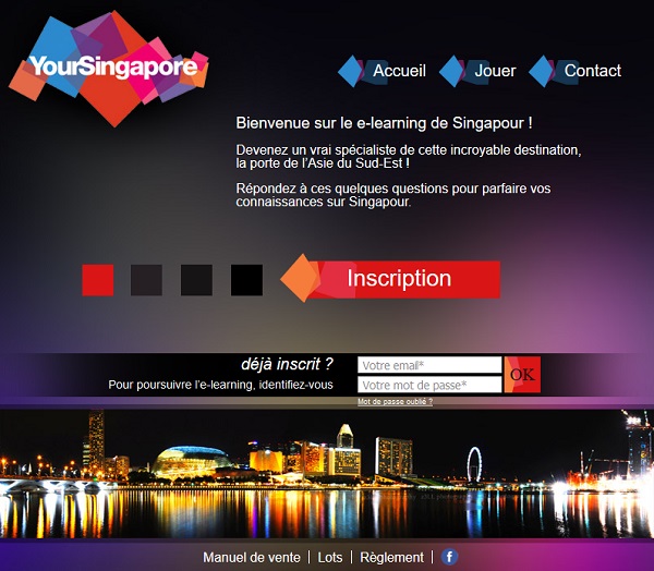 L'e-learning Singapour est toujours en ligne - Capture d'écran