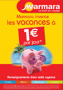 Marmara :  1€ par jour pour des vacances 8 jours/7 nuits