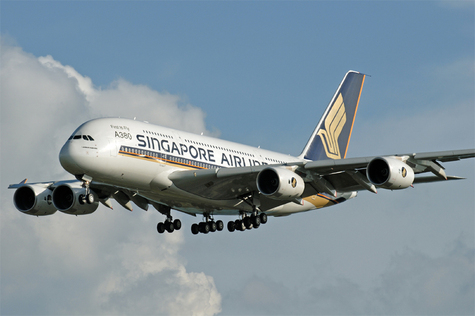 Airbus A380 dont SIA est la compagnie de lancement